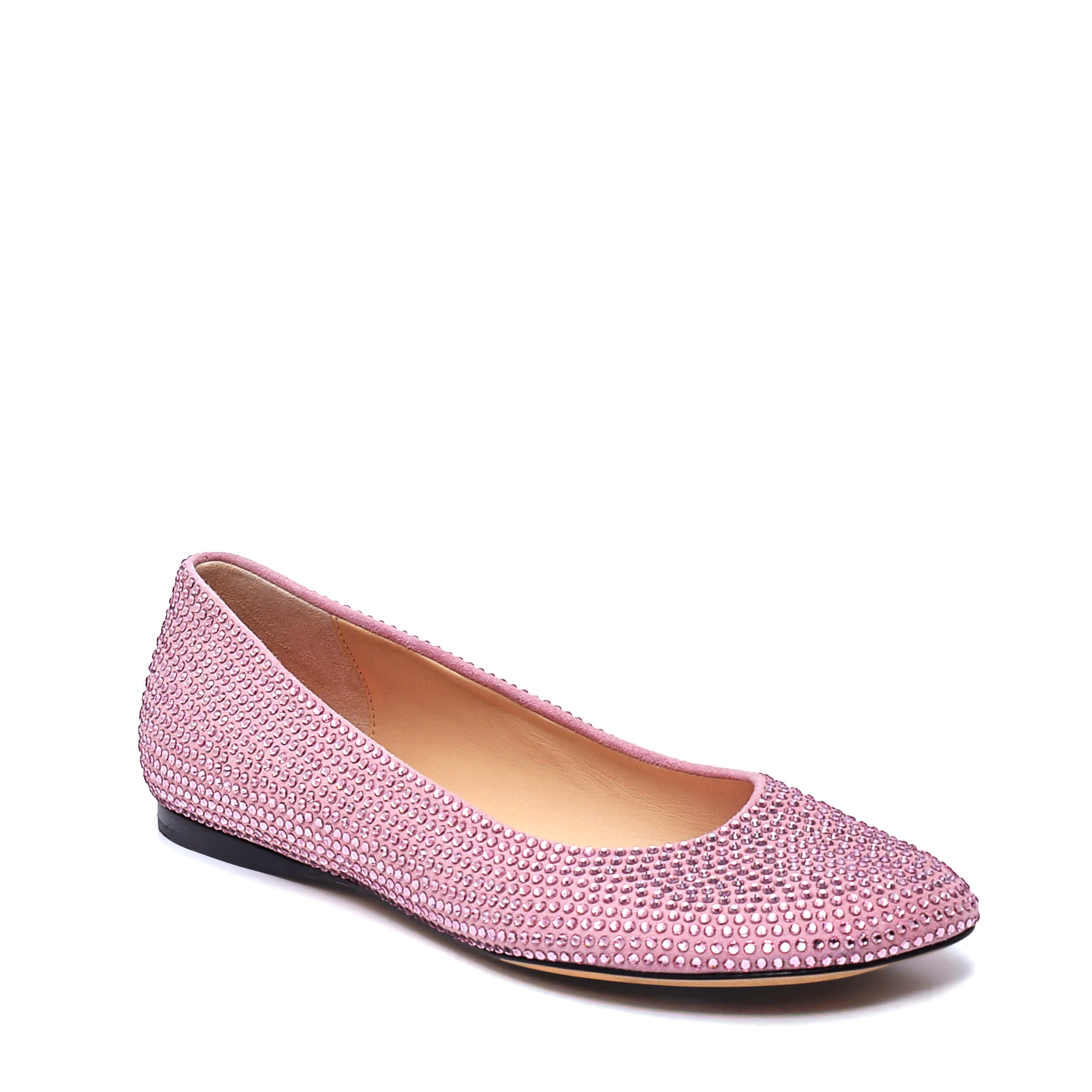 Loewe - Pink Toy Crystal Embellished Ballet Flats /38